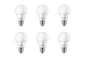 Lyskilder - Philips LED pære Standard 4,9W/827 (40W) Mat 6-pak E27 - 929003540256