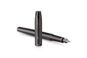 Skrive- og Tegneværktøjer - Parker IM monokrom fyldepen | Gun Metal Finish og trim | Fin spids | Blåt blæk | Gaveæske - 2172958