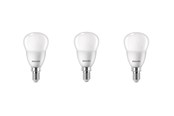 Lyskilder - Philips LED pære Krone 4,9W/827 (40W) 3-pak E14 - 929003546593