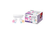 Smart Home - WiZ Smart Imageo spotlampe med 4 spots, Firkantet Loftsplade, Dæmpbar LED, Justerbar hvidt & farvet lys, hvid - 929003211201