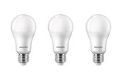 Lyskilder - Philips LED pære 13W/827 (100W) Mat 3-pak E27 - 929002306873
