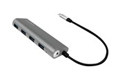 USB hub - LogiLink USB-C 3.1 hub 4 port USB hub - USB 3.2 - 4 ports - Grå - UA0309
