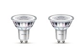 Lyskilder - Philips LED pære Classic 4,6W/840 (50W) 36° 2-pak GU10 - 929001218232