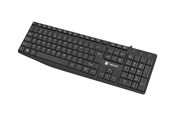 Tastatur - Natec Nautilus - keyboard - QWERTY - US - black - Tastatur - Amerikansk engelsk - Sort - NKL-1950