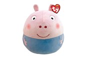 Plys - Ty SquishaBoo George Pig 25 cm - 0008421393169