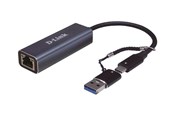 Netværksadapter (netkort, printserver mv.) - D-Link DUB-2315 - network adapter - USB-C / Thunderbolt 3 - 2.5GBase-T x 1 - DUB-2315