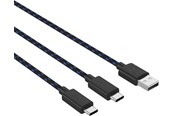Spil tilbehør - Venom Dual Play & Charge Cable - Wired Charging cable for wireless game controller - Sony PlayStation 5 - VS5002