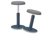 Ergonomi - Leitz Ergo Cosy Active Sid-stå balancestol 2 i 1 Fløjlsgrå - 65180089