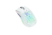 Mus - Glorious Model O Wireless 2 - Matte White - Gaming Mus - Optisk - 6 knapper - Sort med RGB lys - GLO-MS-OWV2-MW