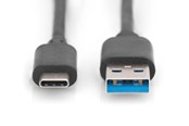 USB kabel - DIGITUS USB Type-C to Type-A - 1m - DB-300136-010-S