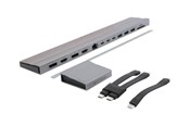 Dockingstation - Targus HyperDrive - docking station - USB-C x 2 - 3 x HDMI 3 x DP - GigE - HD156