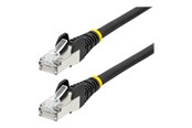 Netværkskabel - StarTech.com 5m CAT6a Ethernet Cable - 5 m - black - Sort - 5m - NLBK-5M-CAT6A-PATCH
