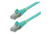 Netværkskabel - StarTech.com 5m CAT6a Ethernet Cable - patch cable - 5 m - aqua - Blå - 5m - NLAQ-5M-CAT6A-PATCH