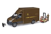 Legetøjsbil - Bruder MB Sprinter UPS with driver and accessories - BR2678