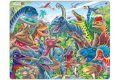Puslespil - Larsen Puzzles Cheerful Dinosaurs - LA-CZ4