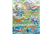 Puslespil - Larsen Puzzles Dinosaurs that fly run and dive - LA-FH49
