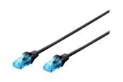 Netværkskabel - DIGITUS Professional patch cable - 1 m - black - Sort - 1m - DK-1512-010/BL