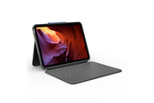 Tastatur - Logitech RUGGED FOLIO (QWERTY) - Tastatur & Folio sæt - Nordisk - Grå - 920-011205