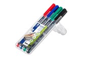 Skrive- og Tegneværktøjer - Staedtler Lumocolor Perm B 1-2,5mm 4 ass/boks - 314 WP4