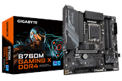 Bundkort - GIGABYTE B760M GAMING X DDR4 Bundkort - Intel B760 - Intel LGA1700 - DDR4 RAM - Micro-ATX - B760M GAMING X DDR4