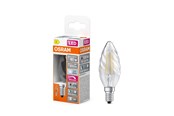 Lyskilder - Osram LED pære LED Comfort kerte snoet filament 470lm 3,4W/940 (40W) E14 dæmpbar E14 - 4058075602854