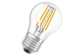 Lyskilder - Osram LED pære Krone 5,5W/827 (60W) Klar E27 - 4058075434882