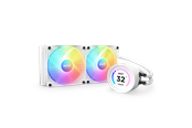CPU Køler - NZXT Kraken Elite 240 White RGB - CPU Vandkøling - Max 31 dBA - RL-KR24E-W1