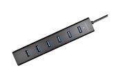 USB hub - AXAGON HUE-SA7BP - hub - 7 ports USB hub - USB 3.2 - 7 ports - Sort - HUE-SA7BP