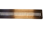 Afløb - Purus Line RIB ramme og rist 800mm. Kobber PVD be - 155812-208