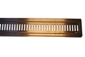 Afløb - Purus Line RIB ramme og rist 1000mm. Kobber PVD b - 155812-210