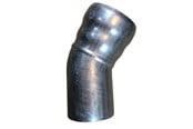 Afløb - GM-X DN70 bøjning 30 gr. Galvaniseret - E10030070