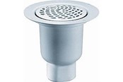 Afløb - Purus Brage afløbsskål Ø110 mm udløb rustfri ris - 153474-146