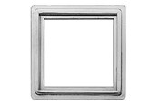 Afløb - Purus mini ramme 100 x 100 mm grå plast T/153485 - 153876-112