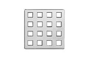 Afløb - Purus rist 80 x 80 mm forkromet - 153881-412