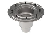 Afløb - Blücher underdel Ø110/200mm. Syrefast stål - 775.002.110 S