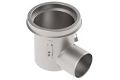 Afløb - Blücher Industrigulvafløb vandret Ø110 mm udløb. Til epoxy. Syrefast stål - 763.502.110 S