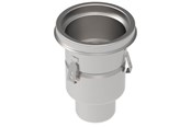 Afløb - Blücher industrigulvafløb lodret Ø110 mm udløb. Til gulv & epoxy. Rustfrit stål - 760.502.110