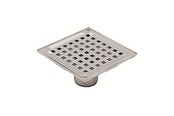 Afløb - Blücher Square gulvafløb med lodret 50 mm udløb. Beton og fliser. Rustfrit stål - 140.300.050
