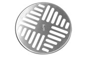 Afløb - Purus Art Deco designrist Ø150mm uden hul. Højde 7 - 153478-250