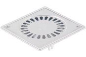 Afløb - Blücher afløbskål til altan lav med lodret Ø75 mm udløb. 147x147mm. Til epoxy. Syrefast stål - 183.151.075