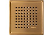 Afløb - Purus CHESS rist/ramme 150x150mm. PVD coated. Rust - 153872-845