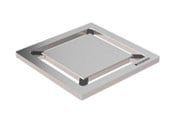 Afløb - Geberit Square Rist 8 x 8 cm. Børstet stål - 154.312.00.1