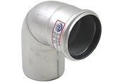 Afløb - Blücher EuroPipe bøjning 87.5°. 82 mm. Rustfrit stål - 820.090.082
