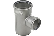 Afløb - Blücher EuroPipe grenrør 87.5°. 110/75 mm. Rustfrit stål - 830.075.110