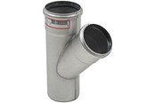 Afløb - Blücher EuroPipe grenrør 45°. 82/50 mm. Rustfrit stål - 838.050.082