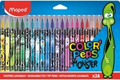 Skrive- og Tegneværktøjer - Maped Color'Peps Monster tusser x24 - 845401