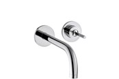 Blandingsbatterier og armaturer - Hansgrohe Axor Uno² 2-huls håndvaskarmatur, vægmonteret, krom - 38116000