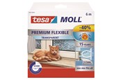 Tape & lim - tesa moll Premium Flexible Silicone Sealing Tape 6 m x 9 mm x 7 mm Transparent - 05417-00200-02