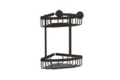 Badeværelsestilbehør - tesa Aluxx Black double corner Basket self-adhesive - 40507-00000-00