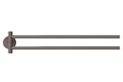 Badeværelsestilbehør - tesa Moon Grey two-armed towel holder self-adhesive - 40582-00000-00